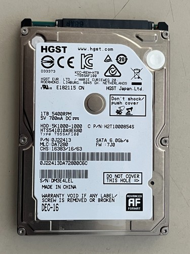 Hgst travelstar 5k1000 - hgst,