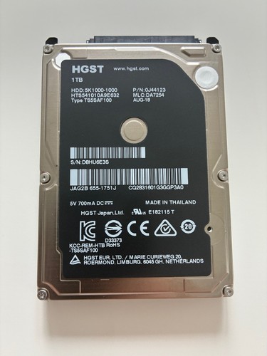 Hgst 1tb festplatte 2 5 - –, 2,5