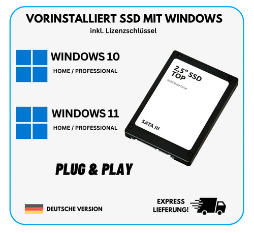 Ssd festplatte mit - mit, 11