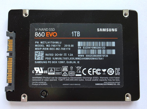 Samsung 1tb 860 evo - 1tb, ssd